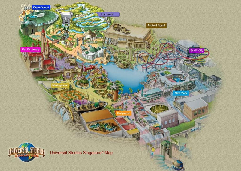 resorts โลก sentosa แผนที่