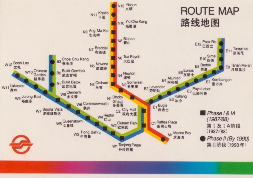 แผนที่ของสิงคโปร์ expressway