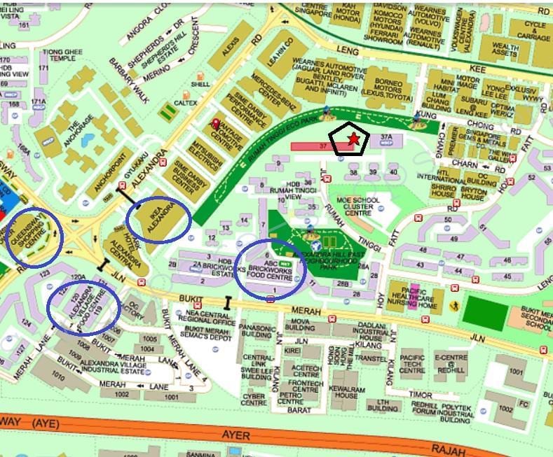 hdb carpark แผนที่
