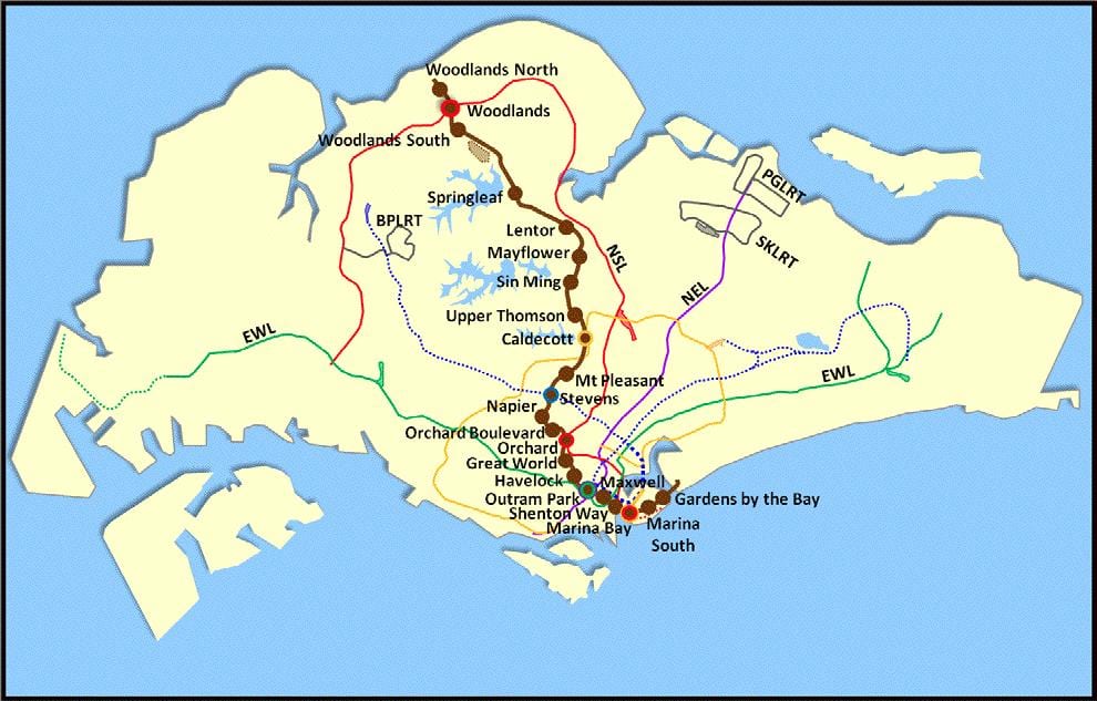 lta mrt แผนที่