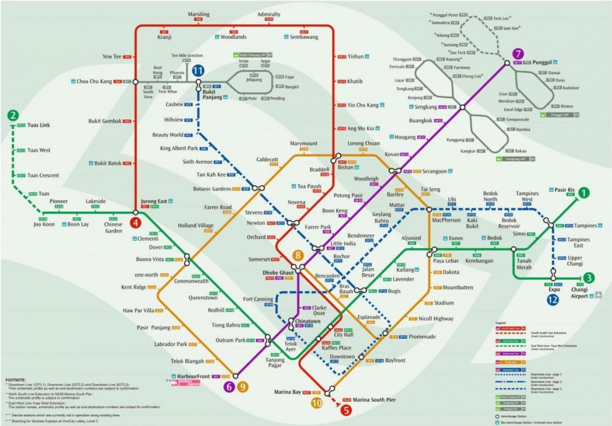 แผนที่ mrt สถานีสิงคโปร์