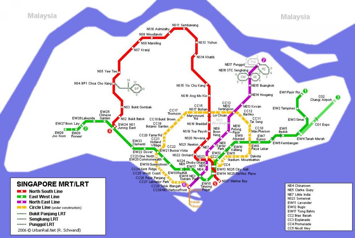mrt สถานีสิงคโปร์นแผนที่