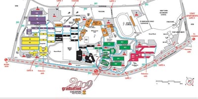 แผนที่ของสิงคโปร์ Polytechnic