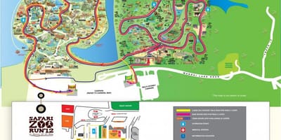 แผนที่ของสวนสัตว์สิงคโปร์