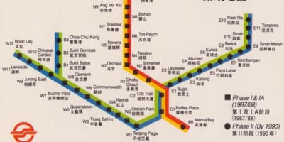 แผนที่ของสิงคโปร์ expressway