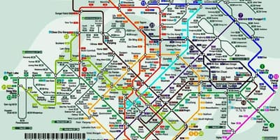 สิงคโปร์ mrt และ lrt แผนที่