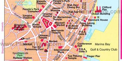 Chinatown สิงคโปร์นแผนที่